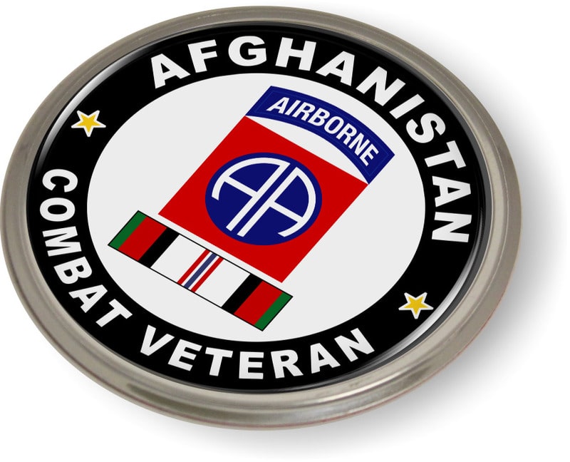  82nd Airborne Division Afghanistan Combat Veteran Emblem